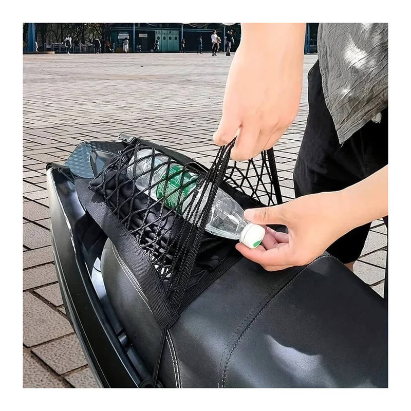 Carregue imagem no visualizador da galeriaRede de carga moto com 4 ganchos – expande de 25×30 cm até 49×49 cm
