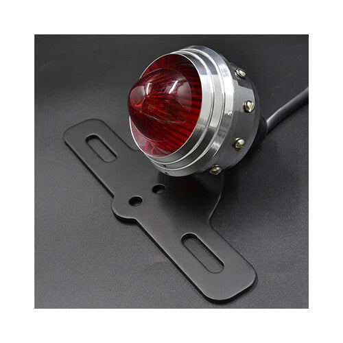 Farolim traseiro metal LED suporte matrícula