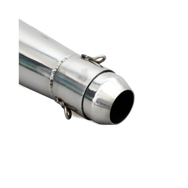 Carregue imagem no visualizador da galeriaPonteira de escape Universal aço inoxidável 38-51 mm com DB killer silenciador
