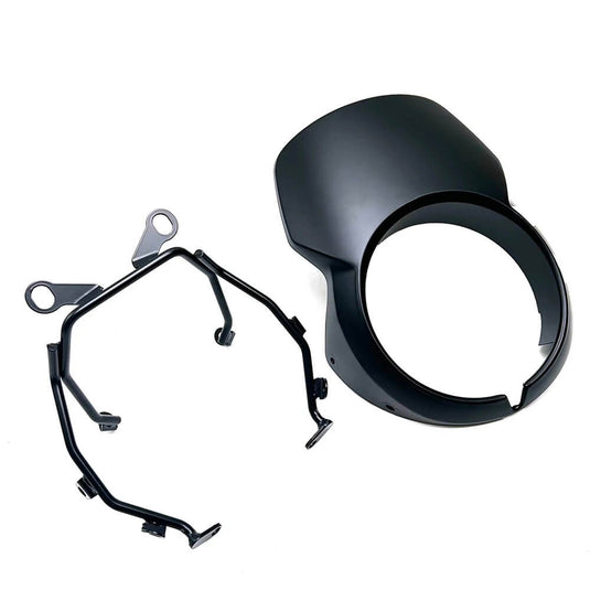 Vista lateral para-brisas deflector Honda CL Scrambler