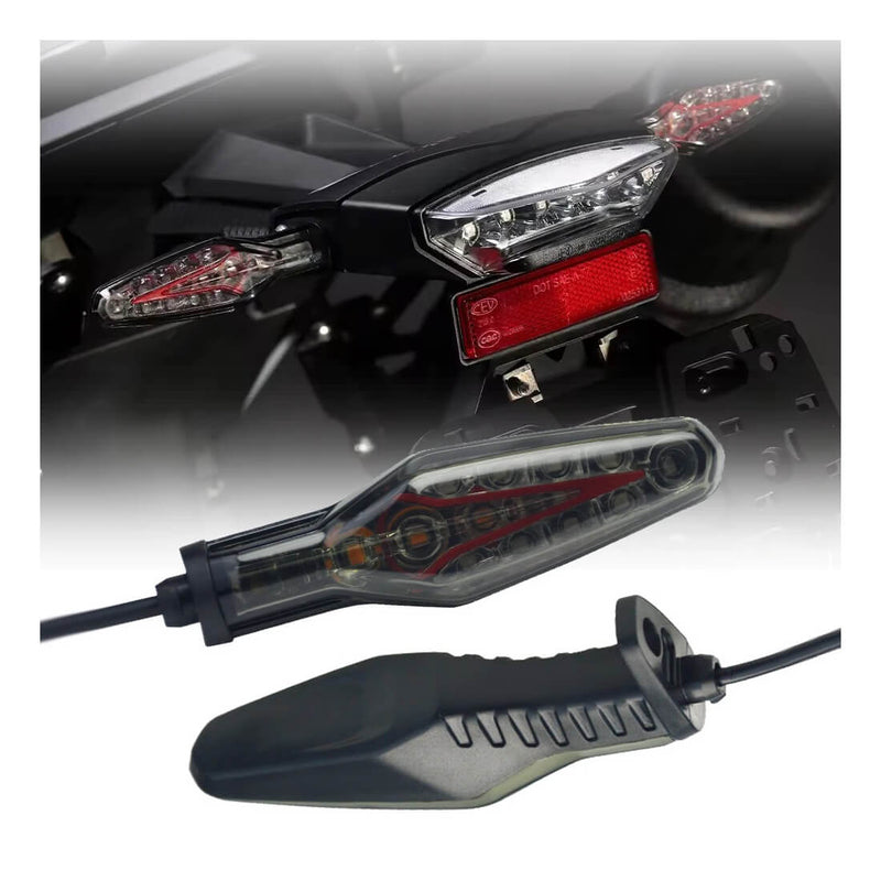 Carregue imagem no visualizador da galeriaPiscas LED BMW R1300GS F900GS com luz travão integrada impermeável
