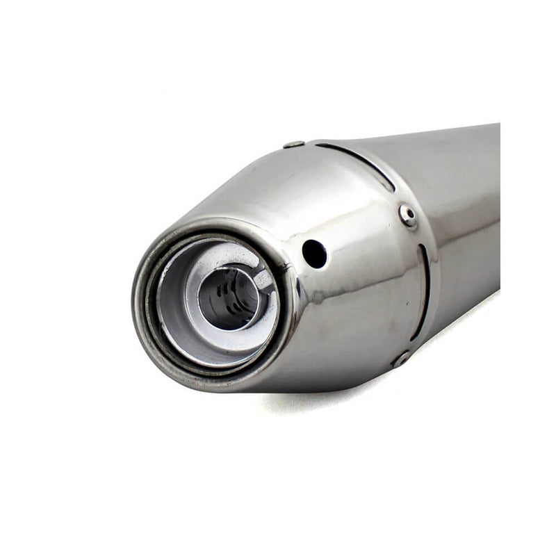 Carregue imagem no visualizador da galeriaPonteira de escape Universal aço inoxidável 38-51 mm com DB killer silenciador
