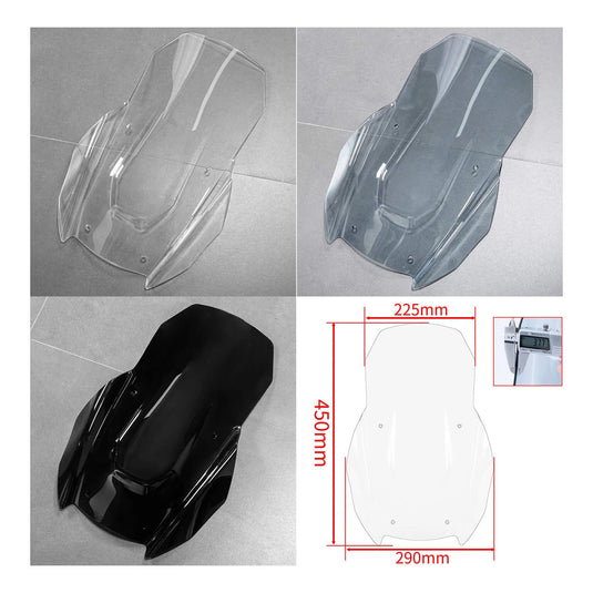 Para-brisas Honda ADV350 reduz velocidade vento fluxo ar condução mais confortável segura