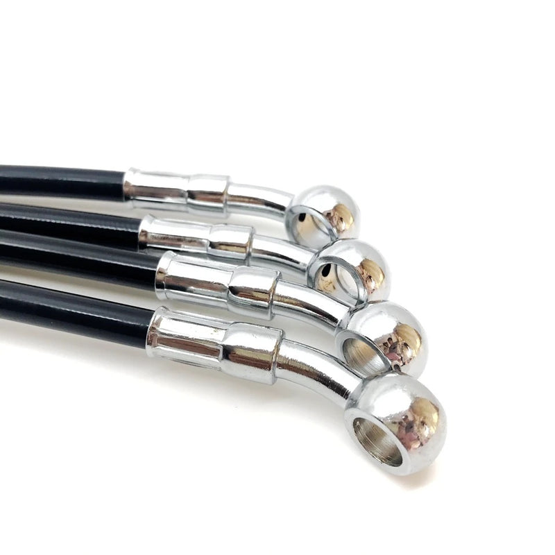 Load image into Gallery viewer, Mangueira hidráulica de travão 28° preta 400-2200 mm - Cabo trançado DOT 10 mm
