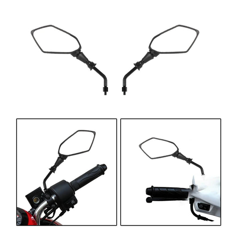Load image into Gallery viewer, Espelhos retrovisores fibra de carbono para moto scooter e-bike M8 M10

