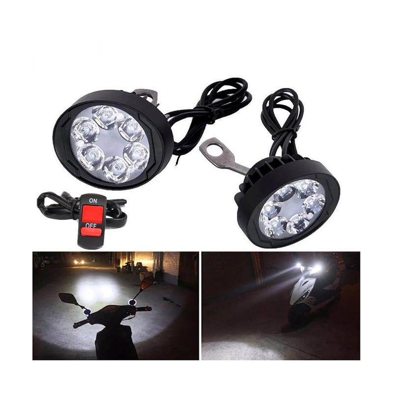 Carregue imagem no visualizador da galeriaFaróis Auxiliares LED - 6 LEDs 600LM Impermeáveis
