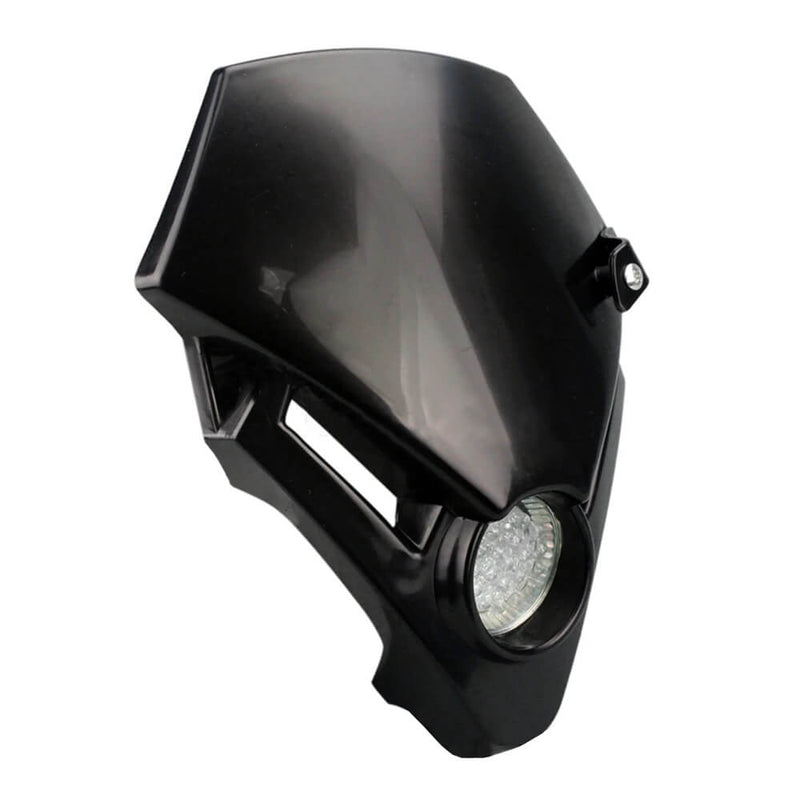 Load image into Gallery viewer, Vista frontal do farol LED com iluminação branca potente
