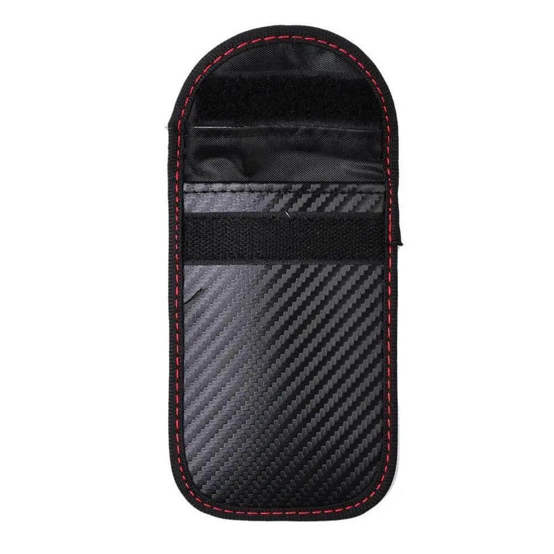 Load image into Gallery viewer, Bolsa Faraday moto – comparação de tamanho com chave de moto
