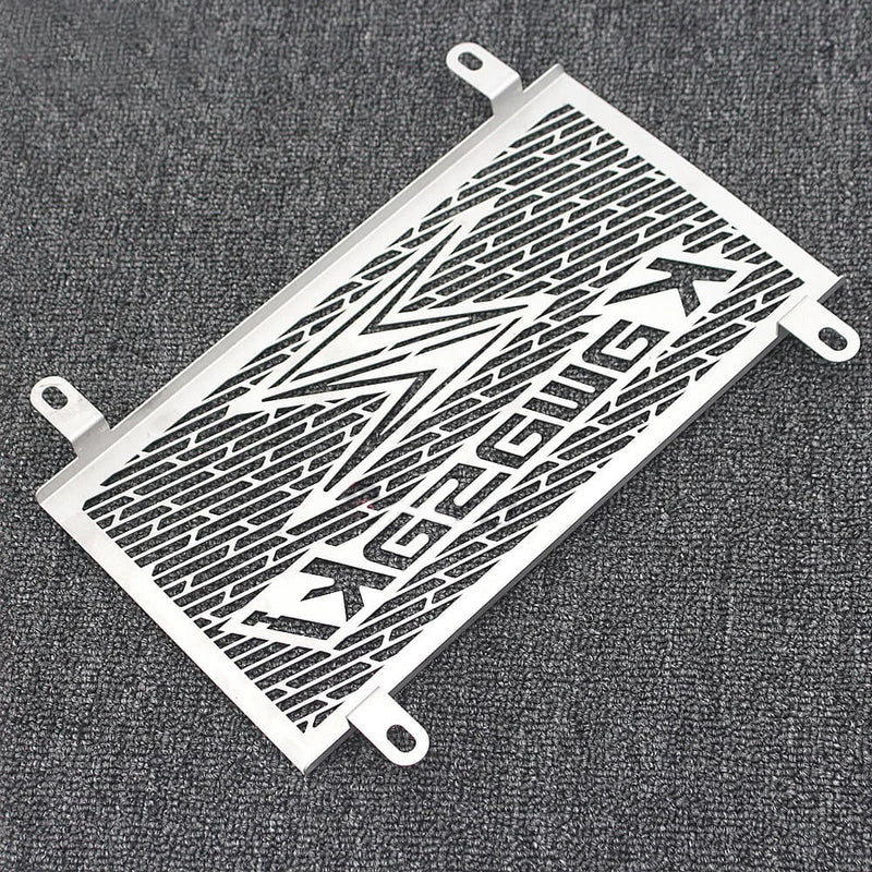 Carregue imagem no visualizador da galeriaProtetor radiador Kawasaki Ninja 250 300 Z250 Z300 aço inox resistente corrosão instalação fácil
