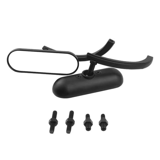 Espelho retrovisor oval moto vidro convexo alumínio fundido