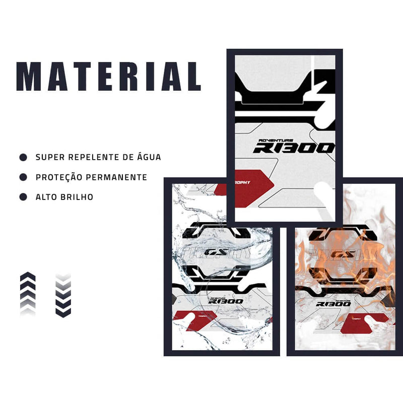 Load image into Gallery viewer, Autocolantes BMW R1300GS Adventure – detalhe do laminado mate e corte preciso
