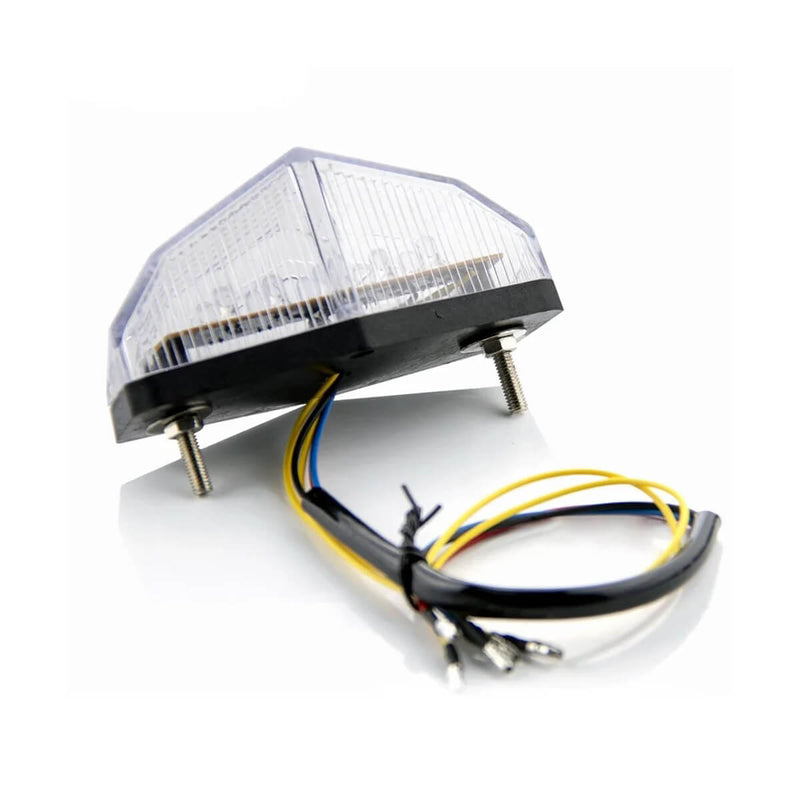 Carregue imagem no visualizador da galeriaFarolim Traseiro LED para Moto - 11 LEDs Multifuncional com Pisca Integrado
