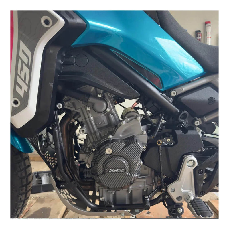 Carregue imagem no visualizador da galeriaCapa de Proteção de Motor CF MOTO 450 - detalhe de fixação
