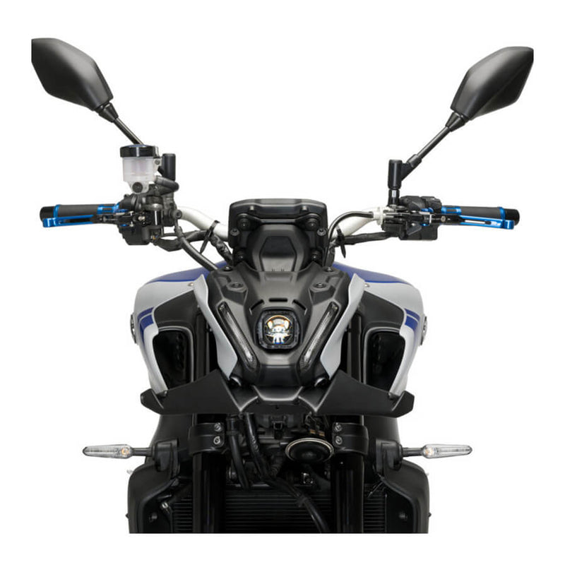 Load image into Gallery viewer, Vista de perfil do spoiler aerodinâmico instalado em Yamaha MT-09 preta
