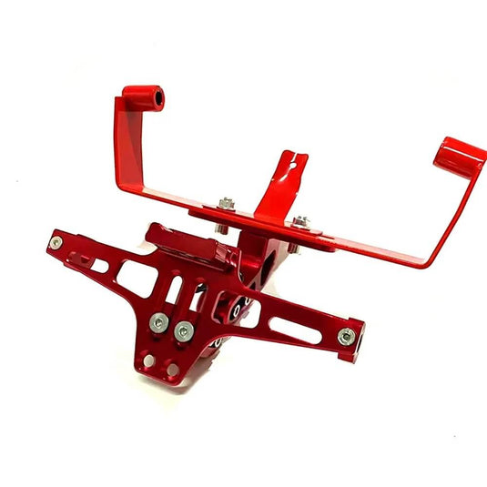 Detalhe do suporte de matrícula completo para Italjet Dragster