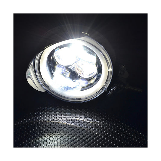 Faróis auxiliares LED Universais cromados - 20W/26W Duplo feixe