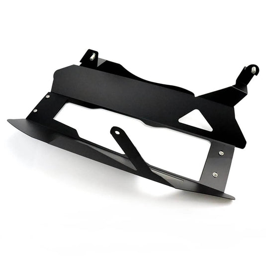 Proteção alumínio CNC escape S1000R - detalhe acabamento preto premium