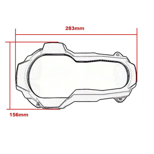 Grelha de proteção para farol BMW R1250GS Adventure com lente transparente