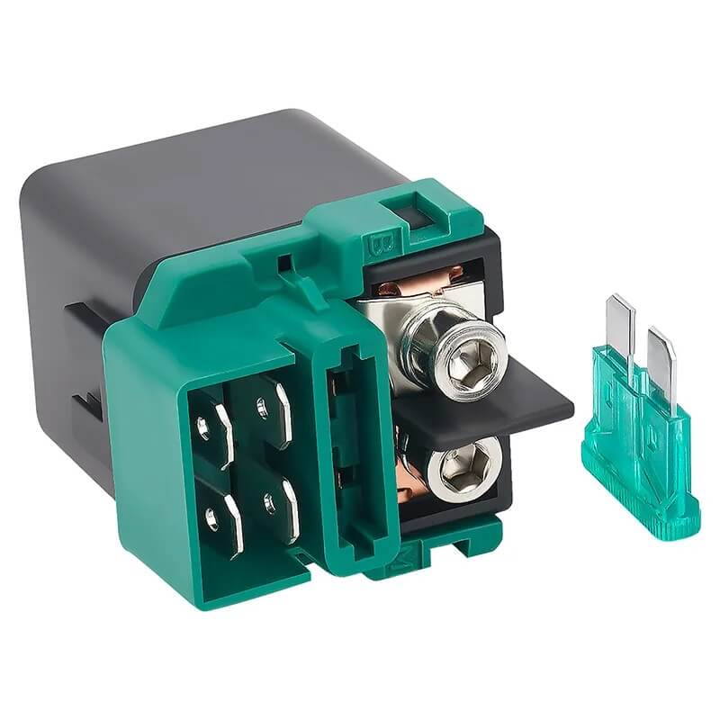 Carregue imagem no visualizador da galeriaSolenóide de arranque Honda OEM 35850 - vista lateral do relé elétrico 12V
