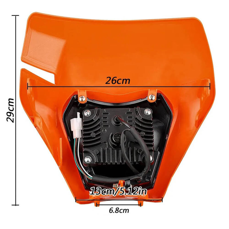 Load image into Gallery viewer, Farol LED com proteção em policarbonato resistente a impactos 
