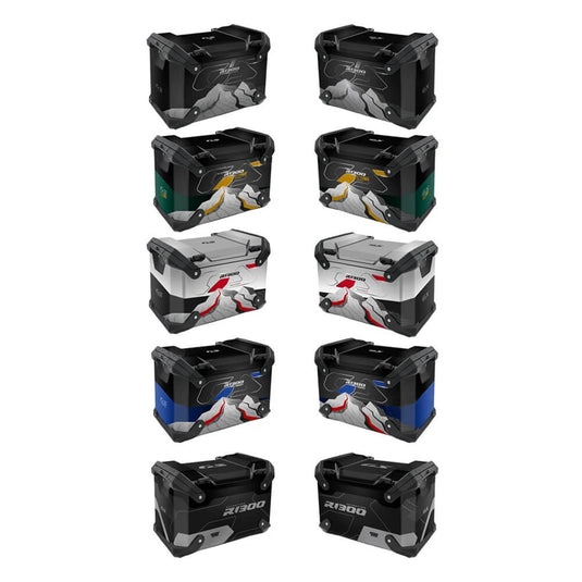 Autocolantes BMW R1300GS Adventure – detalhe da mala lateral com autocolante
