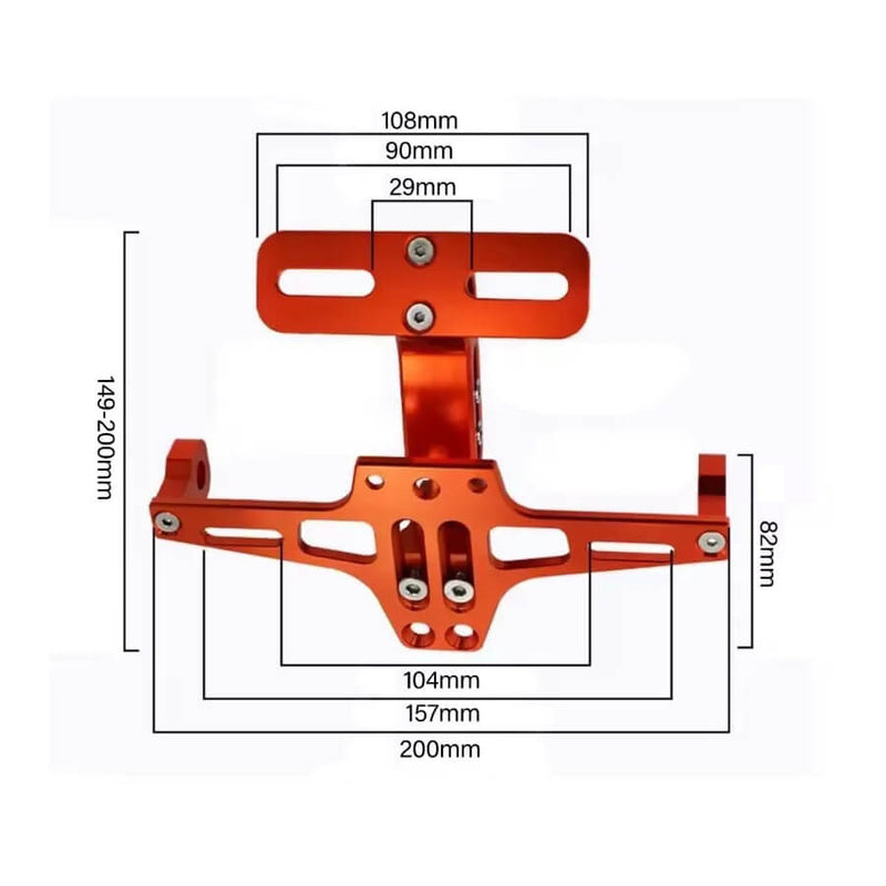 Load image into Gallery viewer, Luz LED branca integrada no suporte de matrícula Honda XADV
