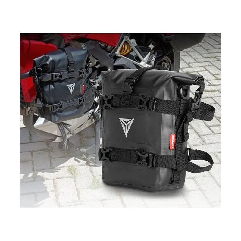Carregue imagem no visualizador da galeriaSaco lateral para motos 8L - Impermeável para barras de proteção

