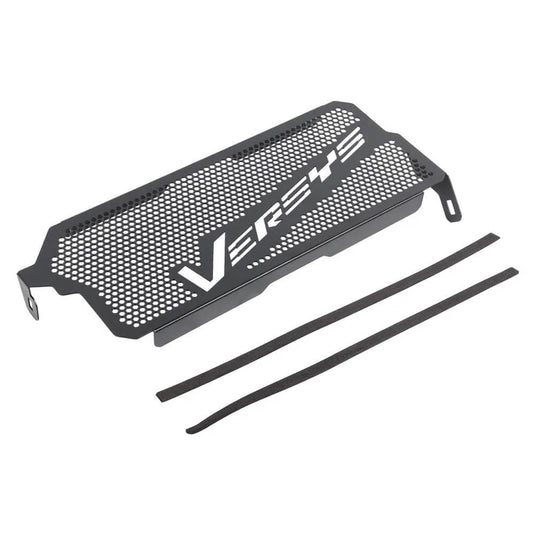 Grelha aço inoxidável radiador Versys 650 2015-2023 - detalhe proteção contra detritos