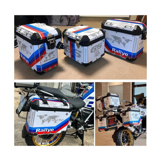 Autocolantes Proteção Malas Alumínio BMW R1200GS R1250GS Adventure - PVC Impermeável