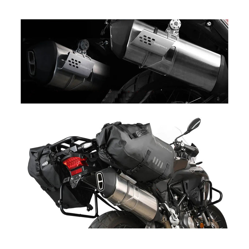 Carregue imagem no visualizador da galeriaSacos laterais para moto Rhinowalk 18L/28L/48L - Impermeáveis com sistema de fixação sem suporte
