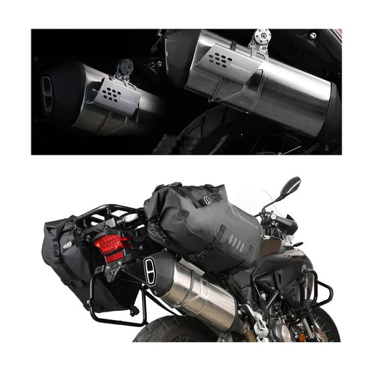 Sacos laterais para moto Rhinowalk 18L/28L/48L - Impermeáveis com sistema de fixação sem suporte