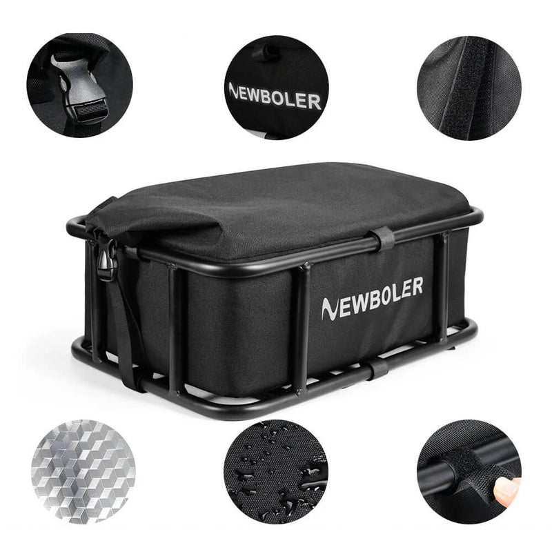 Carregue imagem no visualizador da galeriaCesto bicicleta com saco proteção - detalhe uso doméstico e transporte
