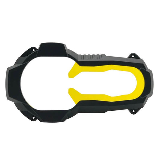 Detalhe da fixação original do protetor de farol BMW