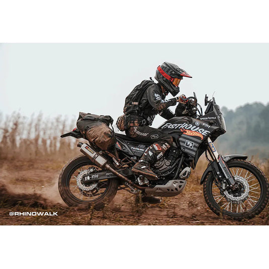 Sacos laterais para moto Rhinowalk 18L/28L/48L - Impermeáveis com sistema de fixação sem suporte