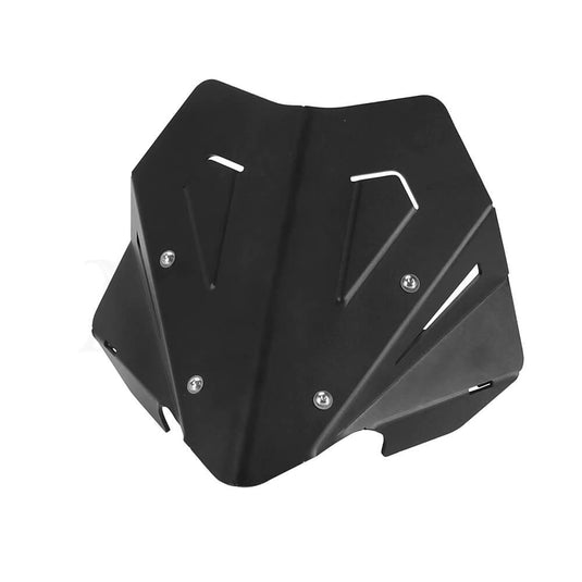 Vista frontal do defletor instalado na Monster 937 2021-2024