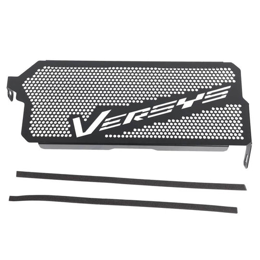 Proteção radiador Versys 650 - vista instalação fácil sem modificações permanentes