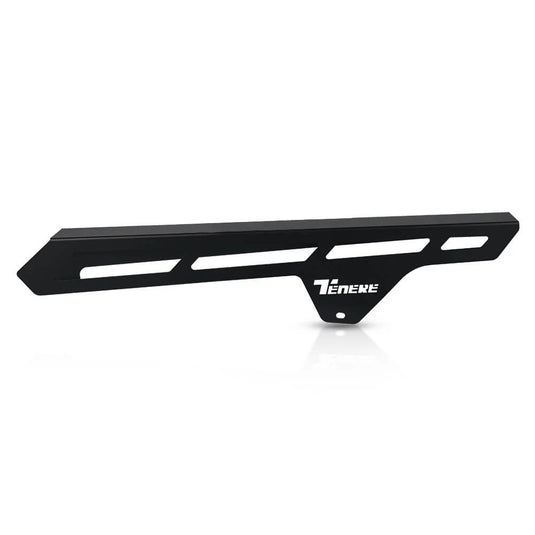 Detalhe do design decorativo da proteção de corrente Yamaha Tenere