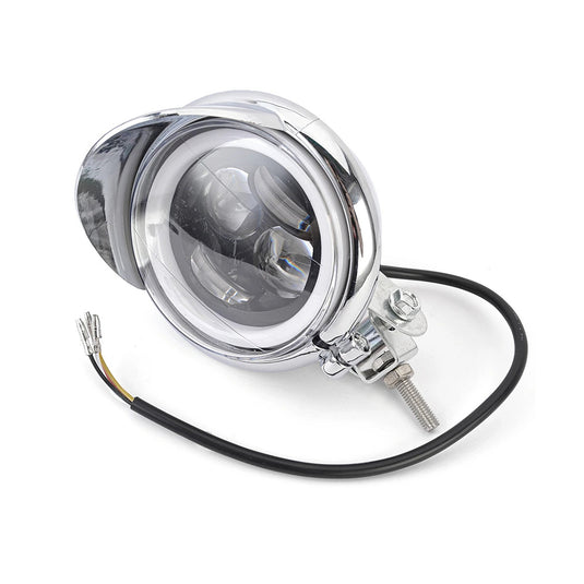 Faróis auxiliares LED Universais cromados - 20W/26W Duplo feixe