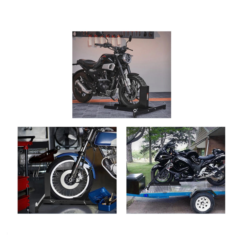 Carregue imagem no visualizador da galeriaCalço para roda de moto - Suporte ajustável 816 kg aço reforçado
