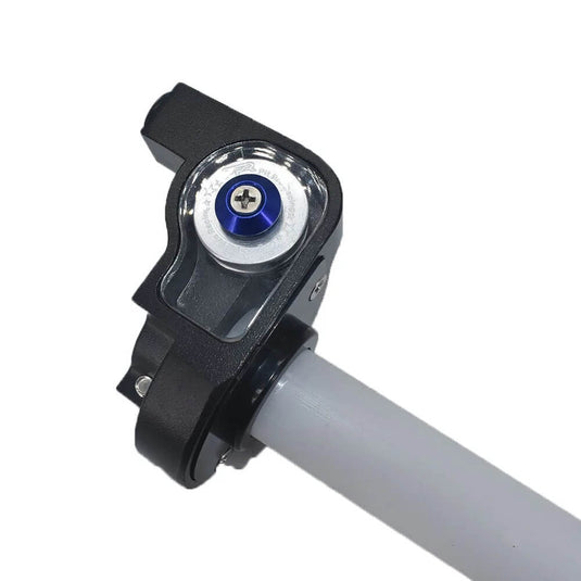 Punho acelerador rápido em alumínio - detalhe da instalação 