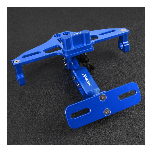 Comparação cores suporte matrícula alumínio CNC 