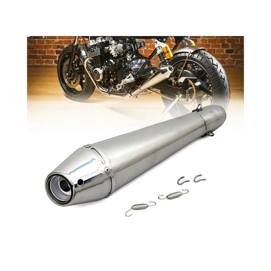 Ponteira de escape Universal aço inoxidável 38-51 mm com DB killer silenciador