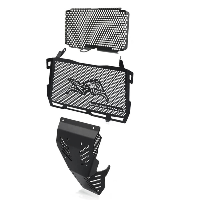 Load image into Gallery viewer, Grelha de radiador pequena com logo Multistrada em alumínio CNC
