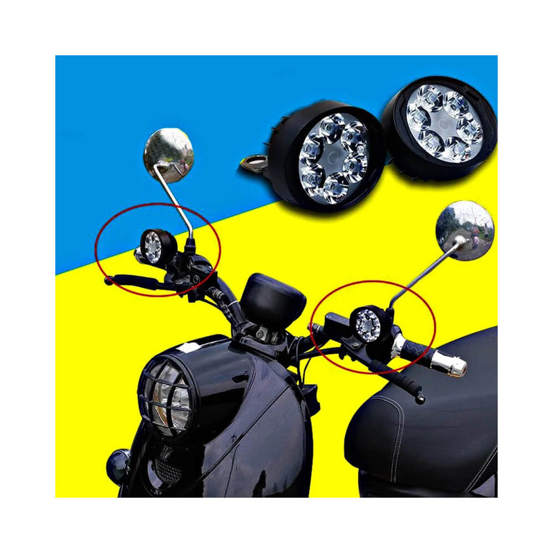 Carregue imagem no visualizador da galeriaFaróis Auxiliares LED - 6 LEDs 600LM Impermeáveis
