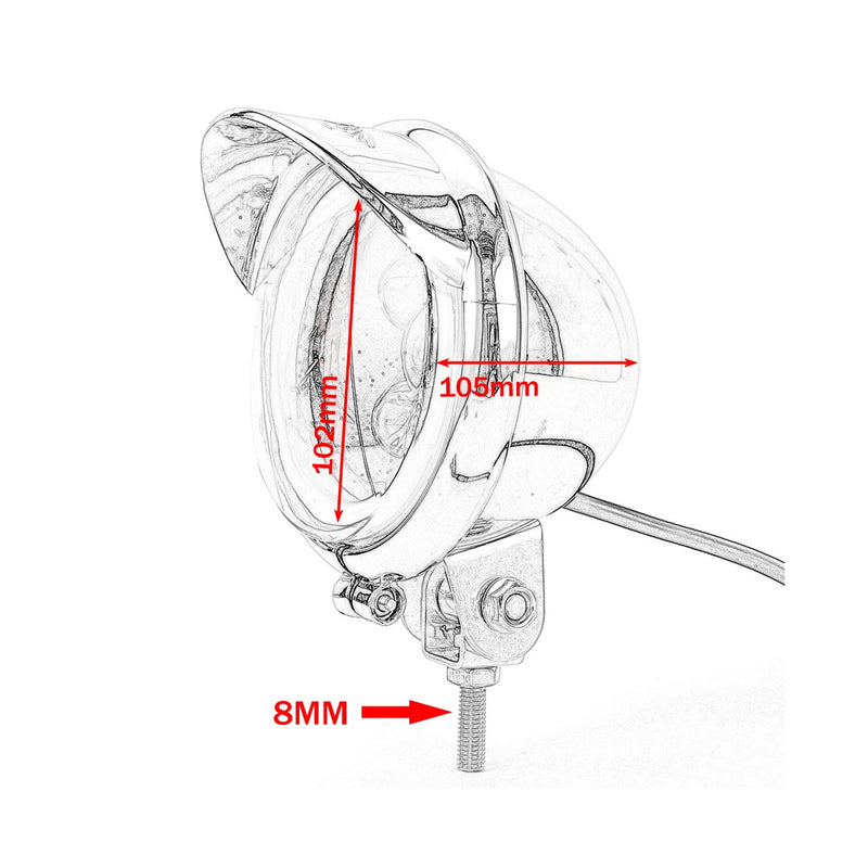Carregue imagem no visualizador da galeriaFaróis auxiliares LED Universais cromados - 20W/26W Duplo feixe
