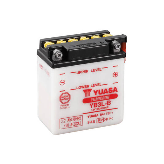 Bateria Yuasa YB3L-B 12V 3.2Ah convencional para moto e scooter
