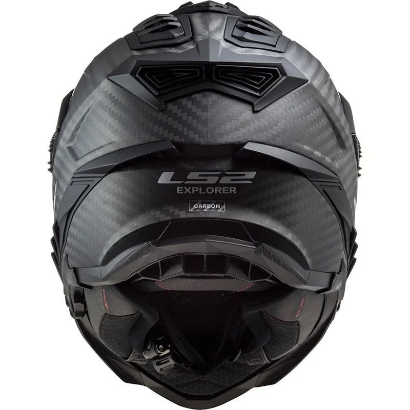 Load image into Gallery viewer, Pala removível e ajustável – capacete enduro LS2 MX701 Explorer C Solid Carbono
