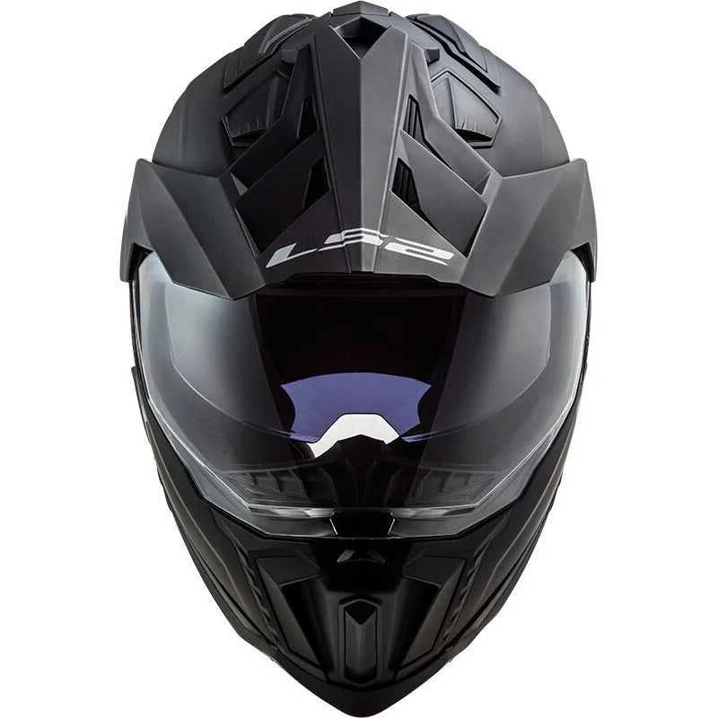 Load image into Gallery viewer, Capacete enduro LS2 MX701 Explorer Solid Preto Mate – vista lateral direita
