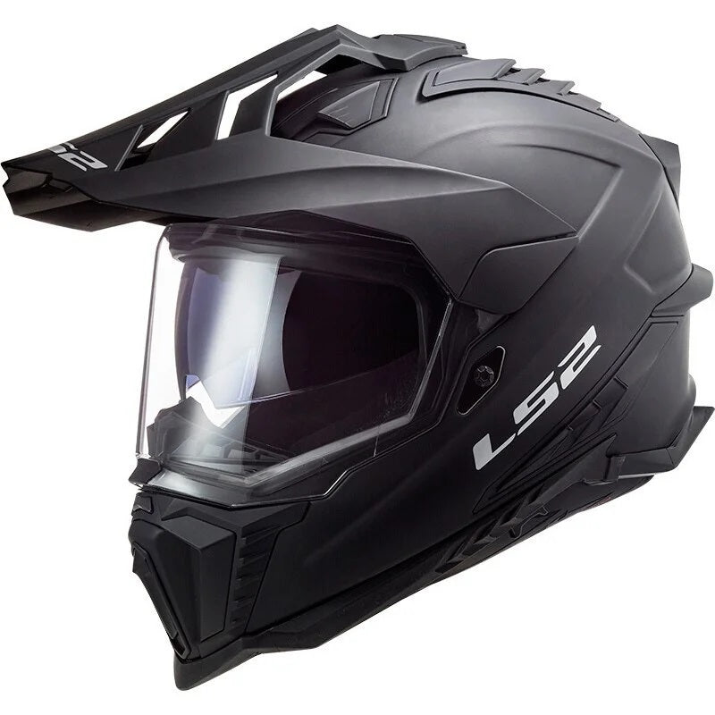 Load image into Gallery viewer, Calota em termoplástico – capacete enduro LS2 MX701 Explorer Solid Preto Mate
