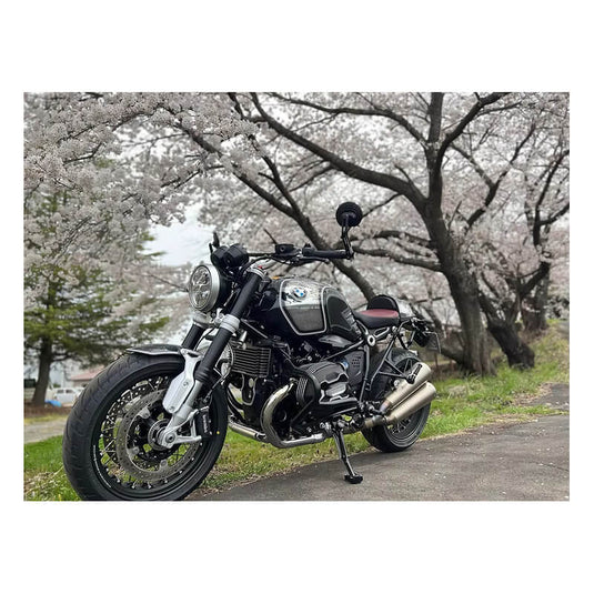 Proteção de radiador de óleo BMW R nineT fabricada em Taiwan com acabamento anodizado